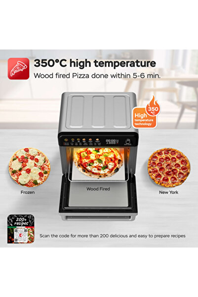 TurboTronic Professional hot air fryer TT-AFO310, 2200W, 34 l