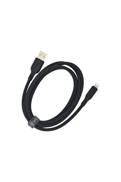 Dviced USB-A to Lightning silicone data cable, 1.25 m, Black
