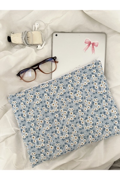 Lulishop Daisyblue Kumaş Tablet Kılıfı 10-11 inç Uyumlu