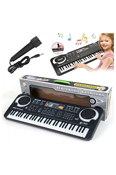 Mikro Electronic piano with 61 keys, Mikro, set with microphone, 54x17x5cm, 700g