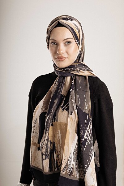 Akel Patterned Cotton Silk Shawl Pattern-4