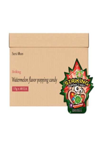 Striking Popping Candy 15g - Watermelon Flv X 48