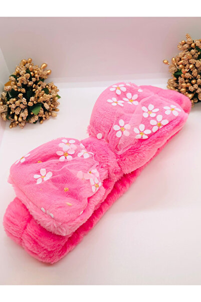 İnDerin Λούτρινο κεφαλόδεσμο Μαλακό μπαντάνα με φιόγκο για μακιγιάζ και σπα