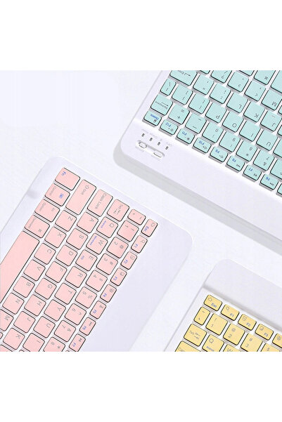 Other Bluetooth Keyboard Case for Lenovo Tab P12 TB-370 (Pink)