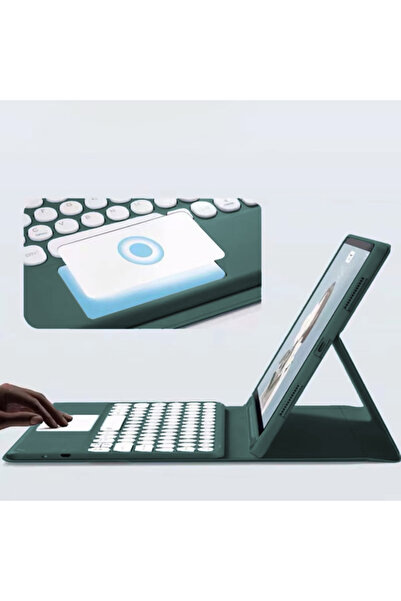 Other Husă cu tastatură Bluetooth și touchpad pentru iPad Air 13 Gen6 (verde)