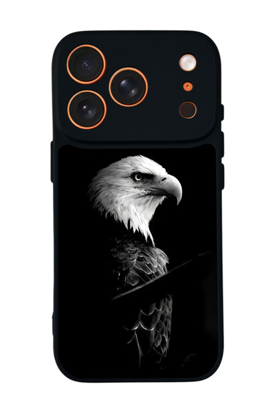 Aksel Kılıf Apple iPhone 17 Pro Max Uyumlu Baskılı, Mat Siyah,Yumuşak Silikon...