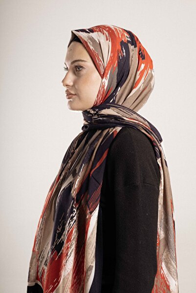 Akel Patterned Cotton Silk Shawl Pattern-4