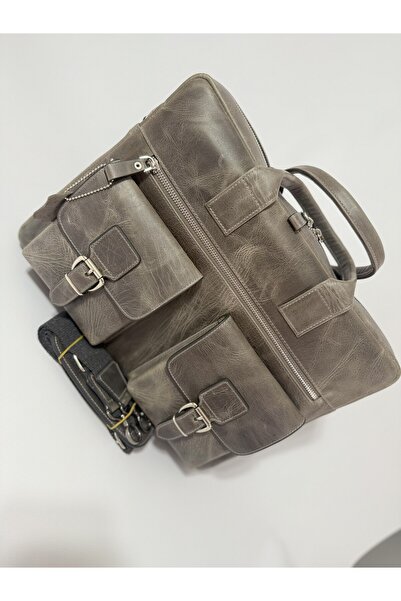 Nevgiss Aksesuar Real Leather Laptop Bag with Shoulder Strap and Compartments (up to 16 Inches)