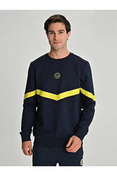 Fenerium ERKEK TRIBUN ZİGZAG DETAYLI SWEAT