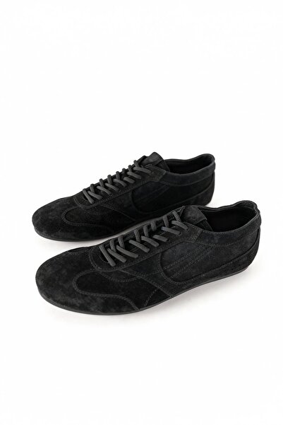 GIESTO Partial Leather Black Shoes