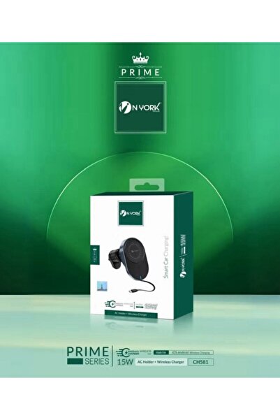 NVORK حامل وشاحن في آن واحد سيارة اللاسلكي 15W (AC Holder) - موديل CH581