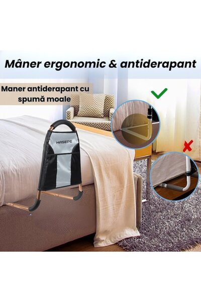 HASEPE Support Handle and Bed Railing for Elderly, Pregnant Women, or Post-Operative Patients