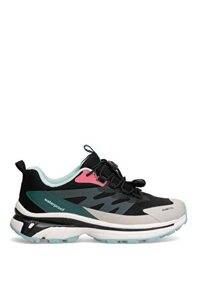 HUMTTO 850082B Women's Waterproof Outdoor Shoes Black - Green