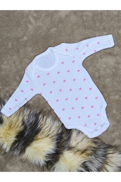 vieso 3-Piece Long Sleeve Baby Boys and Girls Bodysuit with Snap Fasteners Cotton Romper