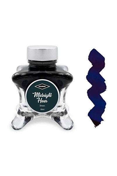 Diamine Inkvent Collection Sheen Mürekkep 50ml Midnight Hour 50 ml