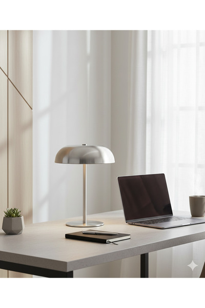 Empressco Şık Dokunmatik LED Masa Lambası, Şarjlı ve Taşınabilir, Altın, Gümü...