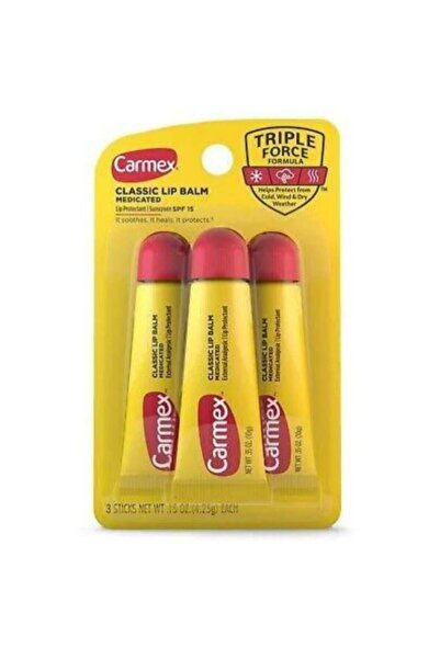 Carmex مرطب شفاه كلاسيكي من كارمكس , 3 حبات