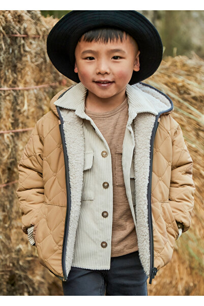 MAYORAL 4421-10 Boy's Camel Double-Sided Coat