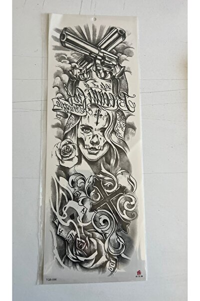 Airbrush Tattoo Sinirli 1 Hafta Kalıcı Tam Kol Kaplama Bacak Yapıştırma Geçic...