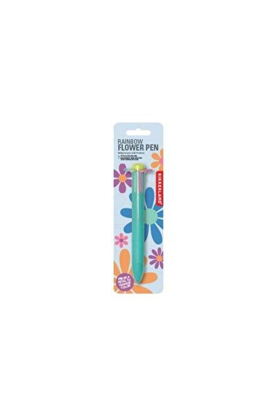 Kikkerland Rainbow Flower Multi Tükenmez Kalem