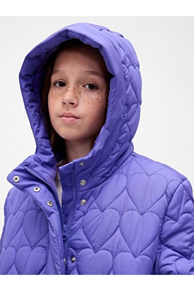 GAP Kız Çocuk Mor Puffer Şişme Mont