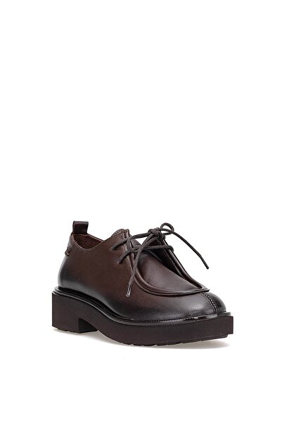 Venüs 2411550K Women's Genuine Leather Casual Shoes Brown