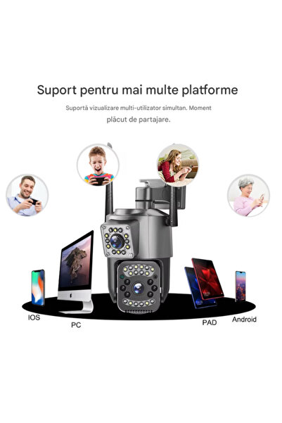 CCTV 4MP Smart Wi-Fi Camera with 170° Angle, Two-Way Audio, Night Vision and Motion Tracking