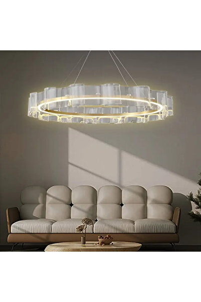 HAMER نجف مودرن زيتي قطر 100 سم 3 اضاءات 55 واط