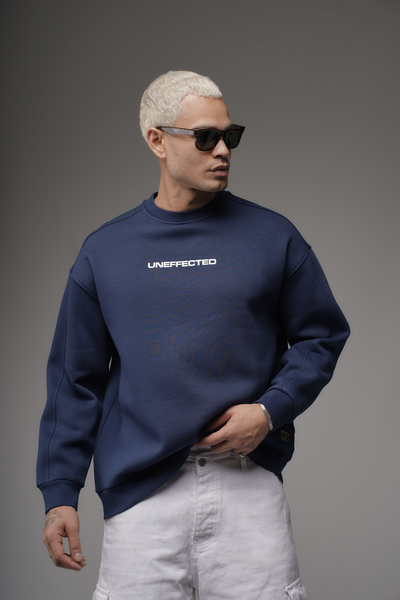 Butik Трендова чоловіча толстовка оверсайз з принтом спереду