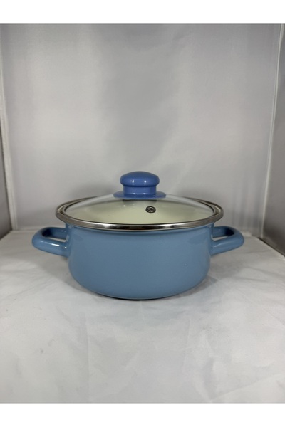 EmayeBurada Flame Enamel Mini Pot Set Enamel 6 Piece Storage Container Set