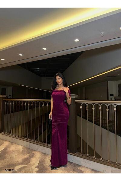 Modafeminen Rochie de seară cu decolteu cu fundă din țesătură elastică, cu ce...