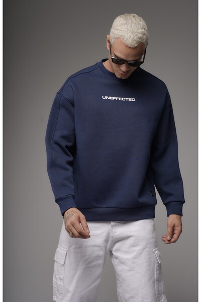 Butik Трендова чоловіча толстовка оверсайз з принтом спереду