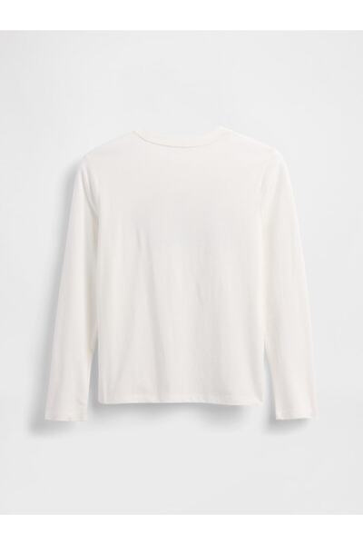 GAP Erkek Çocuk Beyaz Logo T-Shirt