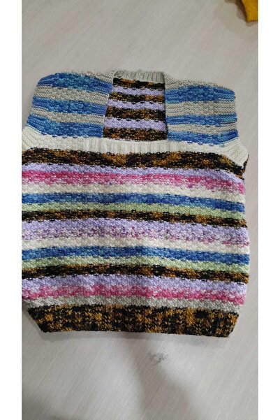 Papatyam Hand Knitted Crochet Baby Vest Handmade Baby Kids Knitted Vest//