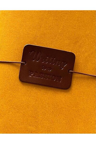 Unmeiprojects Aegean Leather Leather Notebook Rubber Brown