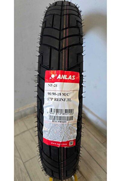 ANLAS 90/90-18 NF-28 TUBELESS MOTORSİKLET LASTİĞİ TAZE LASTİK 2025 üretim