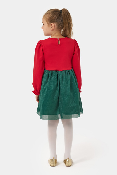 Minipodyum Φόρεμα για κορίτσια με θέμα την Πρωτοχρονιά με γκλίτερ τούλι