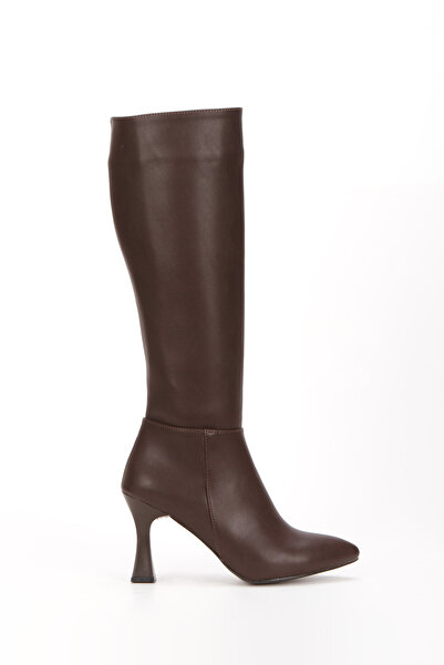 MFT AYAKKABI Women's 9 cm Thin Heel Pointed Toe Boots