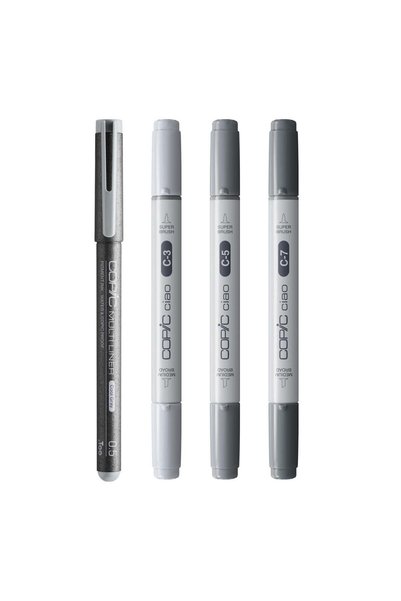 Copic Ciao 4-Piece Shade Set - Dark Cool Grey