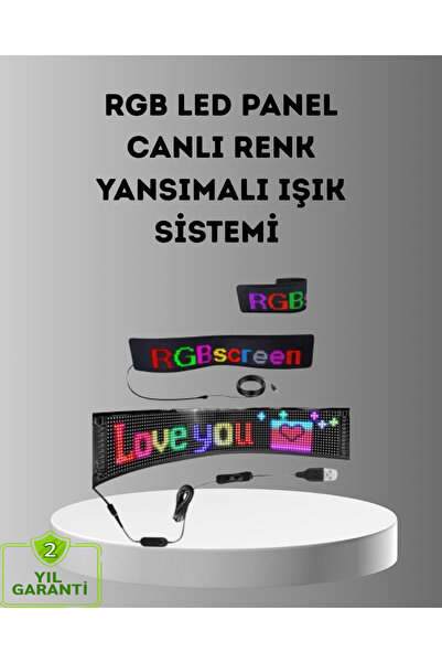 Clevora Akıllı LED Matrix Panel – USB Bağlantılı, Kaydırmalı Yazı ve Animasyon Desteği