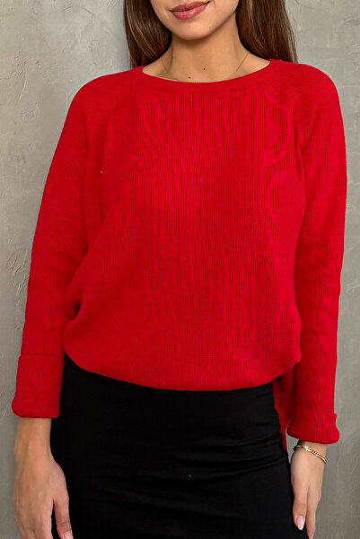 ModaPlaza Pulover largi cu mâneci raglan pentru femei 5791