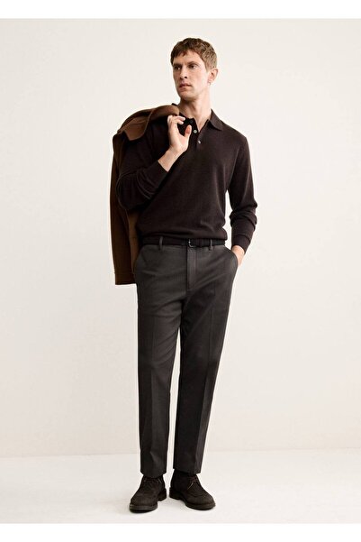 MANGO Man %100 kaşmir polo kazak