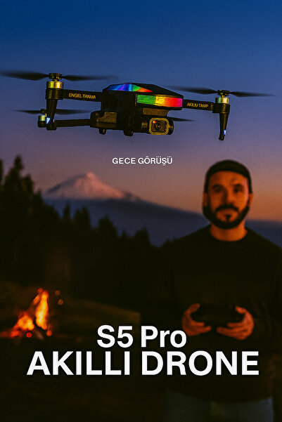 Munico S5 Pro Katlanabilir Drone – FPV Mobil Takip, Akrobatik Uçuş, Brushless Motor | İçerik Üretimi