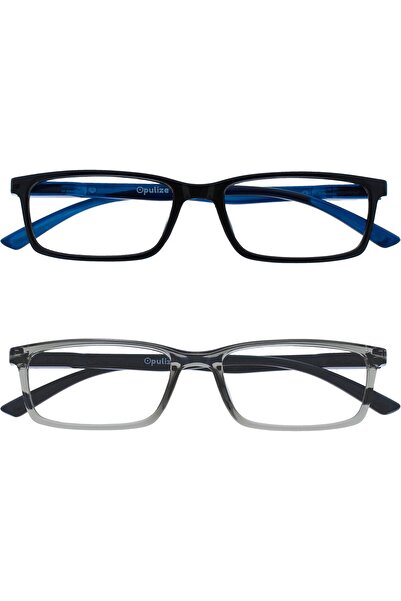 Opulize SEE Blaulichtfilter Lesebrille für Damen Herren, Blendfreie UV400-Schutz Federscharnier Ant