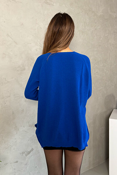 ModaPlaza Pulover largi cu mâneci raglan pentru femei 5791