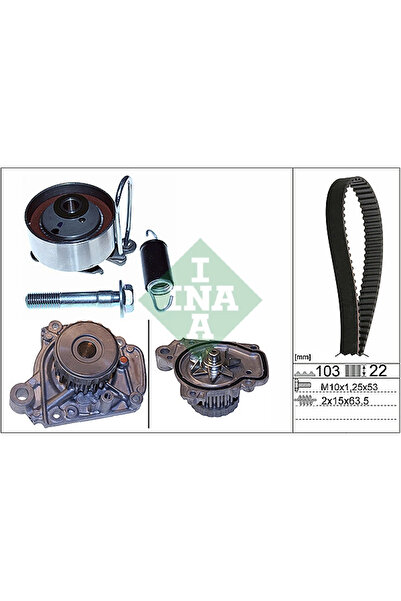 FAG Set Pompa Apa + Curea Dintata Honda Civic 7