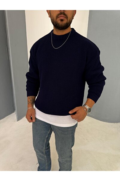 Combineman35 Men's Casual Basic Knit Sweater