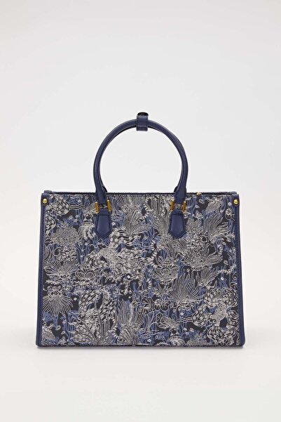 Levidor Baskı Detaylı Büyük El Çantası