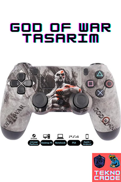 beboncool Ps4-PC-IOS-Android Uyumlu Desenli Titreşimli Bluetooth Joystick Gam...