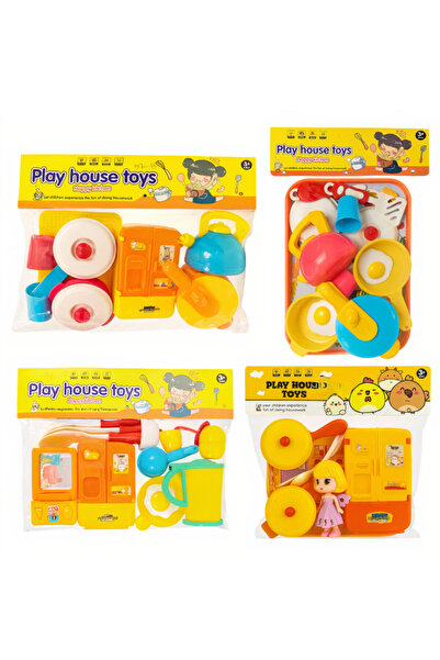 JML Jucării de bucătărie pentru copii, tacâmuri colorate, figurine și accesor...